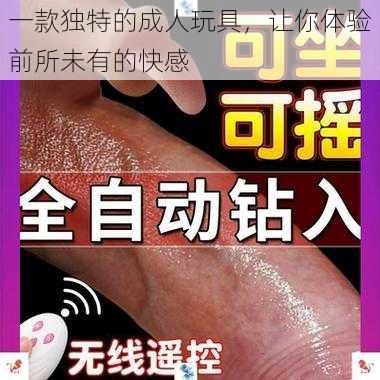 一款独特的成人玩具,让你体验前所未有的快感