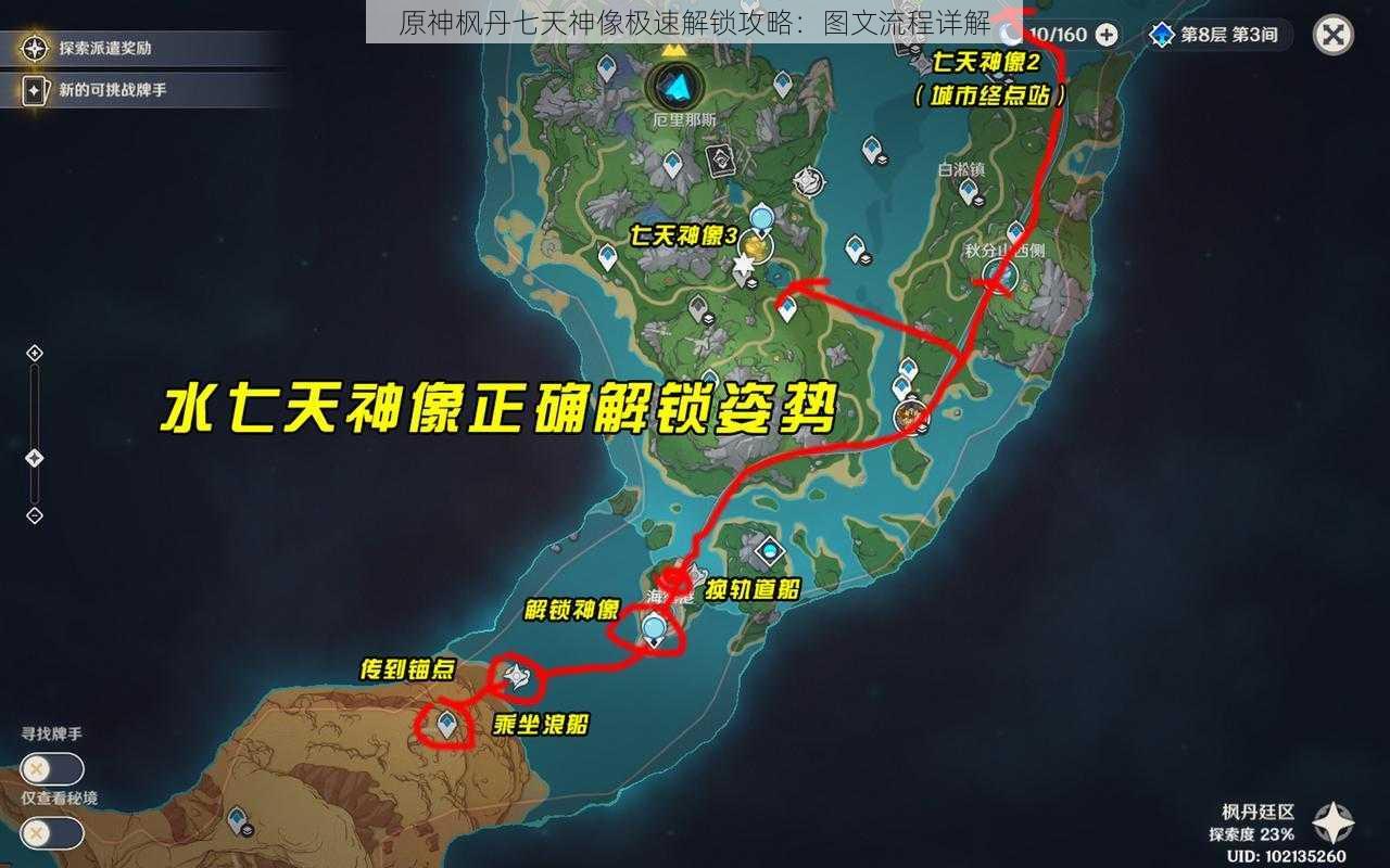 原神枫丹七天神像极速解锁攻略:图文流程详解